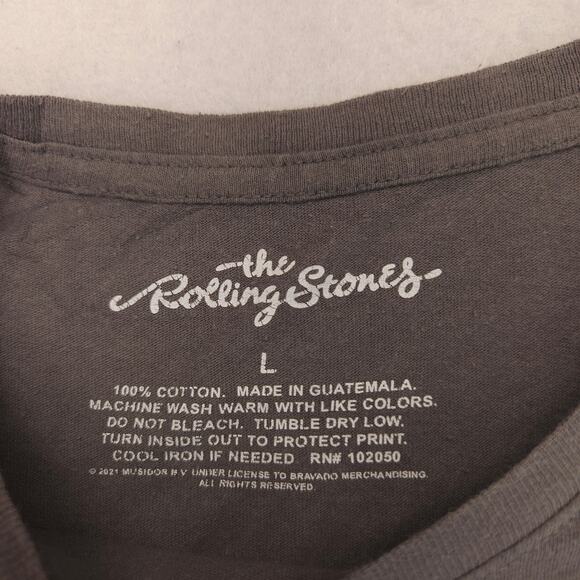 Rolling Stones Tour Band Short Sleeve Graphic T Shirt Womens Size Large L Gray - Picture 3 of 9